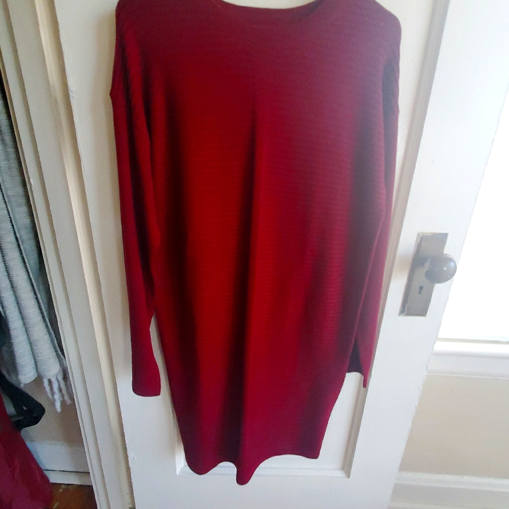 Red Sweater Dress